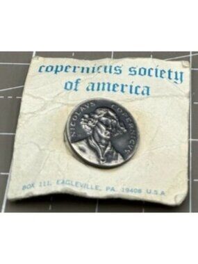 Vintage Copernicus Society Of America Medal Pin By MET